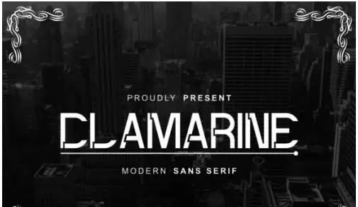 Clamarine Font