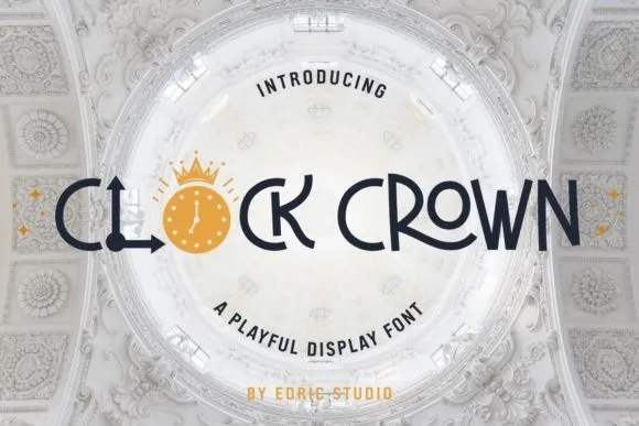 Clock Crown Font