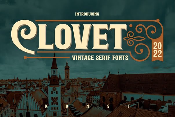 Clovet - Bold Vintage Font
