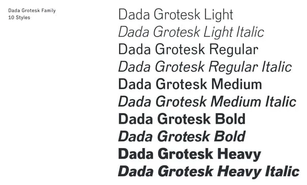Dada Grotesk Font