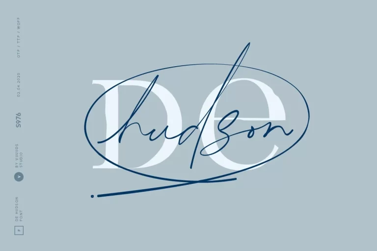 De Hudson Font
