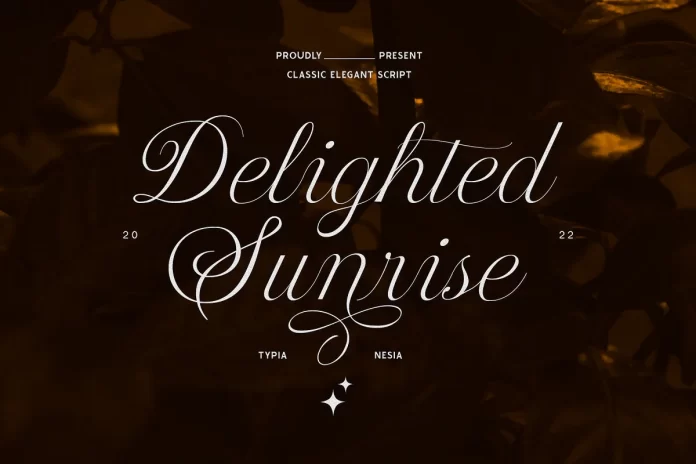 Delighted Sunrise Font