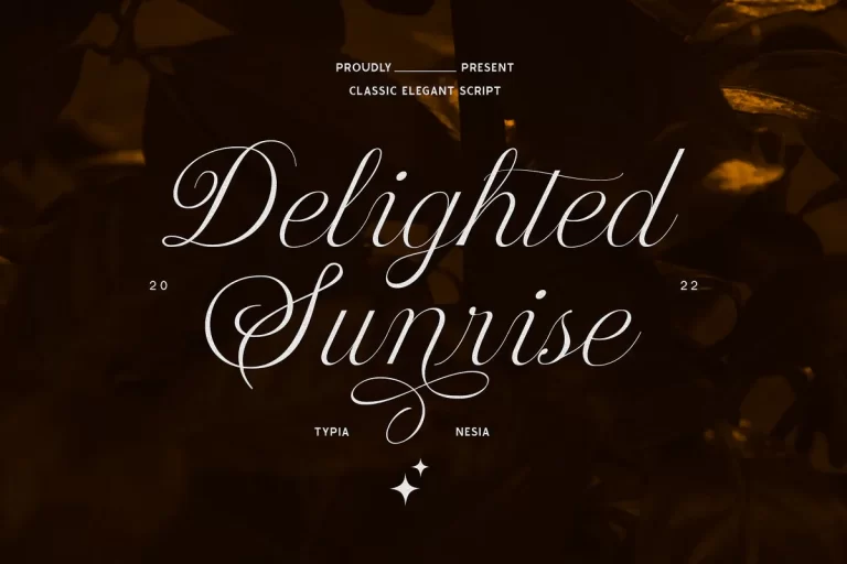 Delighted Sunrise Font