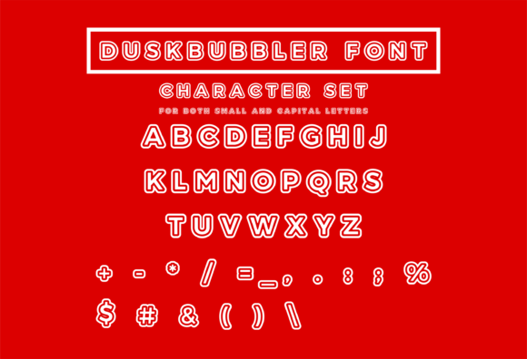 DuskBubbler Font