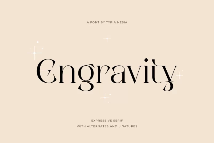 Engravity Serif Font