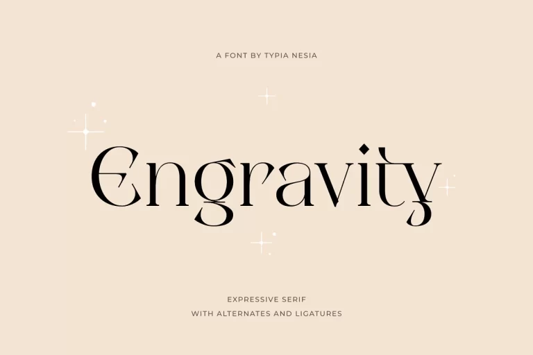 Engravity Serif Font