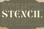 Fashion Stencil Font