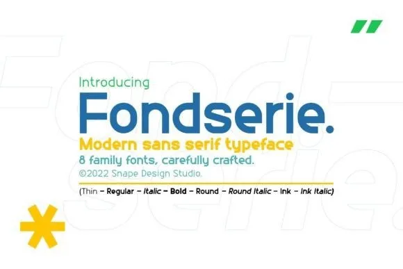 Fondserie Font