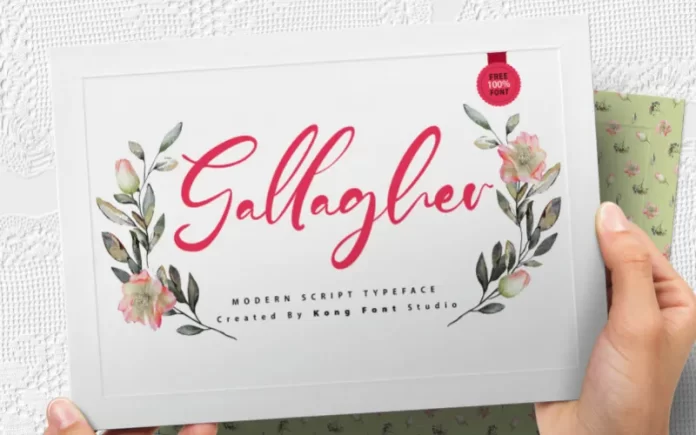 Gallagher - Modern Script Typeface Font