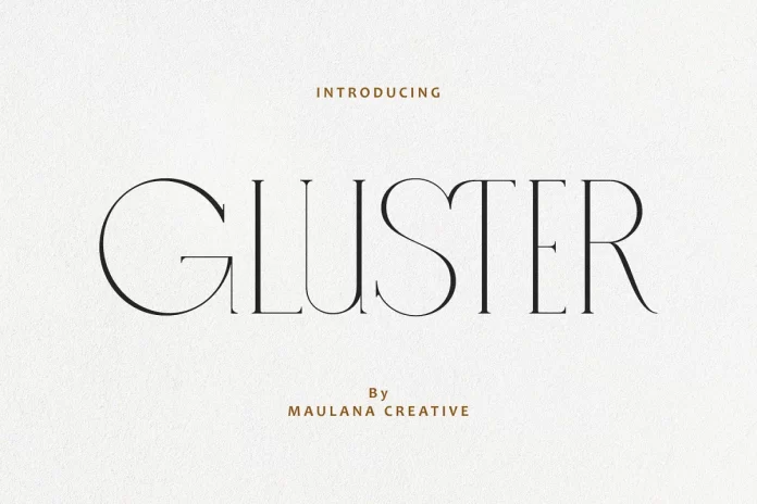 Gluster Serif Display Typeface Font