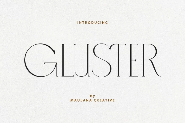 Gluster Serif Display Typeface Font