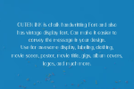 GUTEN INK Font