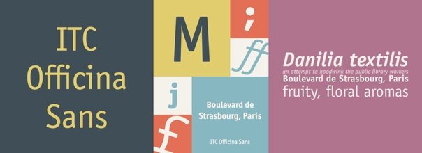 Here's the ITC Officina Family Font