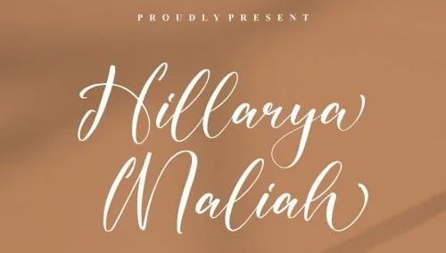 Hillarya Maliah Script Font