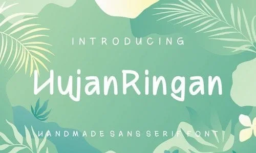 Hujan RIngan Sans Font