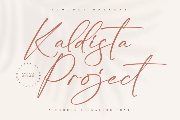 Kaldista Project Signature Font