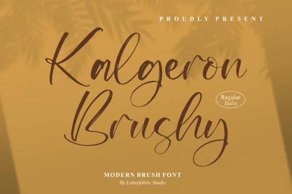 Kalgeron Brushy Font