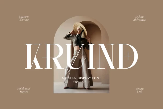 Kruind - Modern Display Font