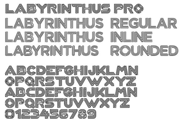 Labyrinthus Fonts