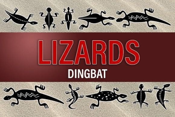 Lizards Dingbats Font