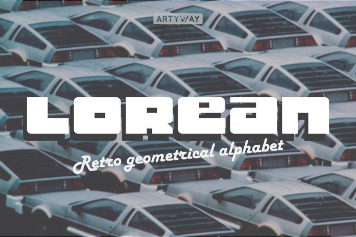 Lorean - Retro Geometrical Alphabet Font
