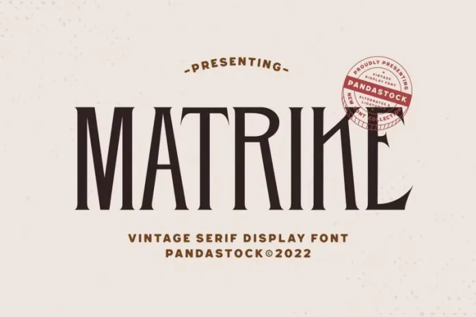 Matrike Font