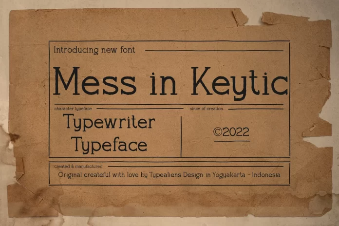 Mess in Keytic Font