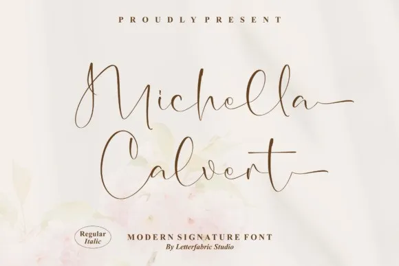 Michella Calvert Font