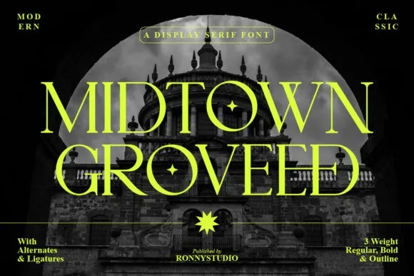 Midtown Groveed Font
