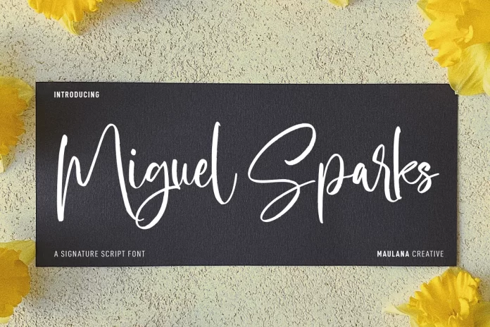 Miguel Sparks - Signature Script Font