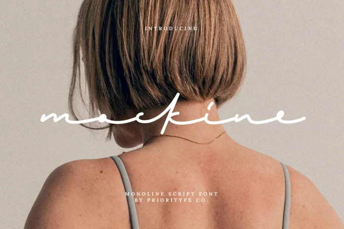 Mockine – Monoline Script Font