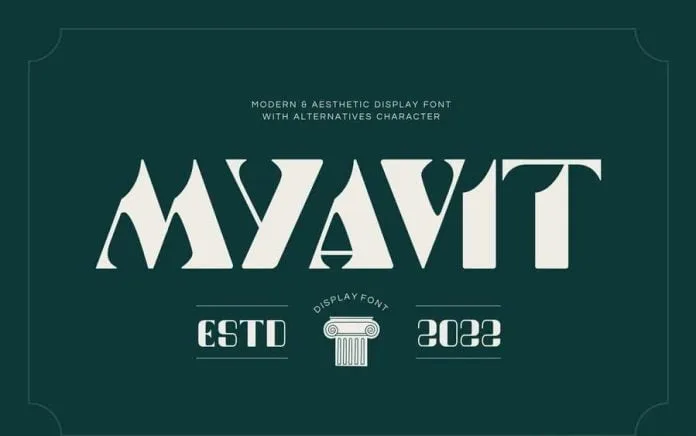Modern - Myavit Font