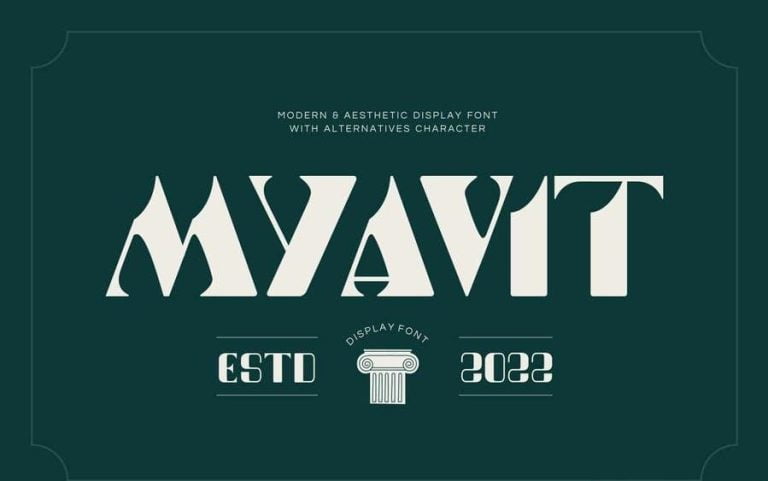 Modern - Myavit Font