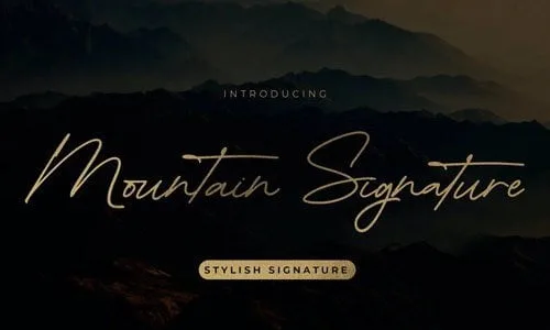 Mountain Signature - Stylish Signature