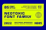 Neotoxic Sans Serif + 6 Font Style