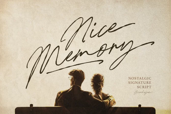 Nice Memory - Nostalgic Script Font