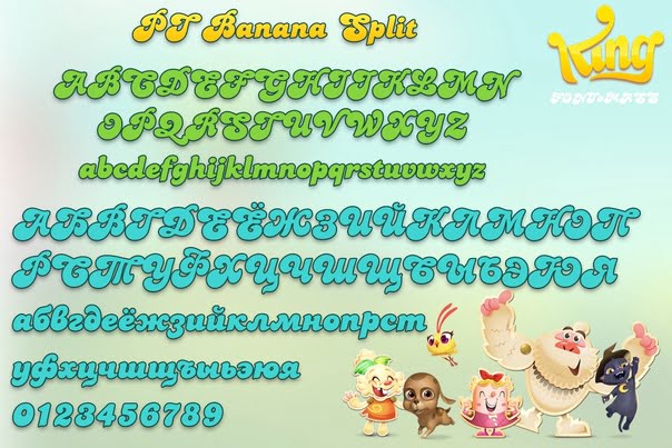 PT Banana Split Font