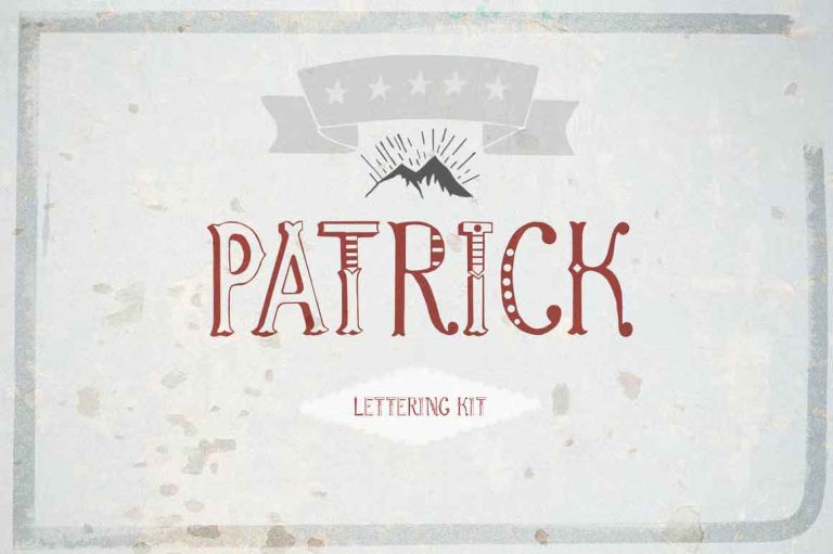 Patrick Font & Lettering Kit