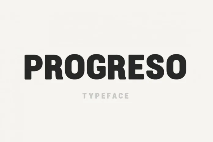 Progreso Typeface Font