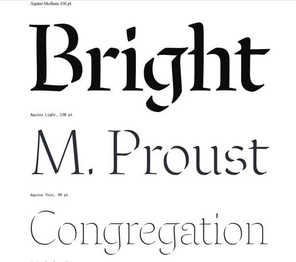 R-Typography Aquino Font