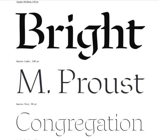 R-Typography Aquino Font