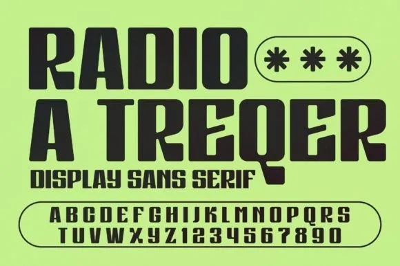 Radio A Treqer Font