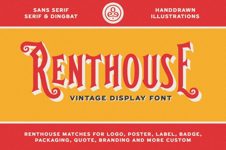 Renthouse - Vintage Display Font