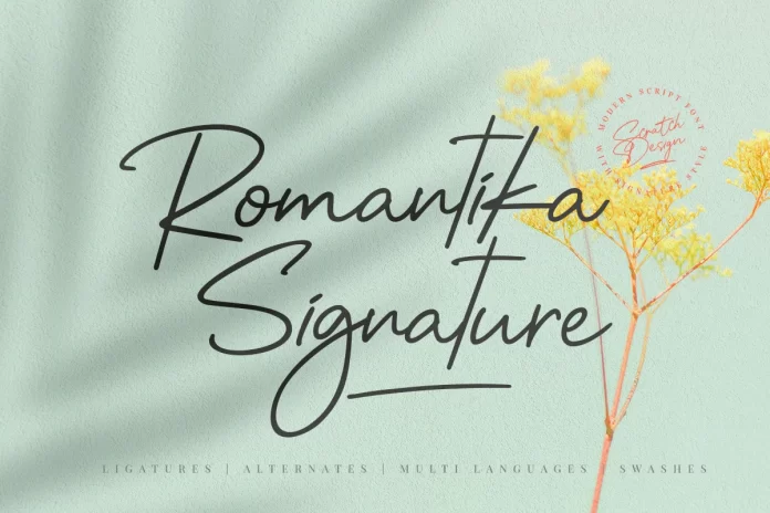 Romantika Signature Font