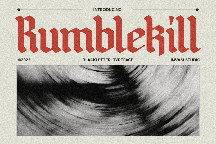 Rumblekill - Rounded Blackletter Font
