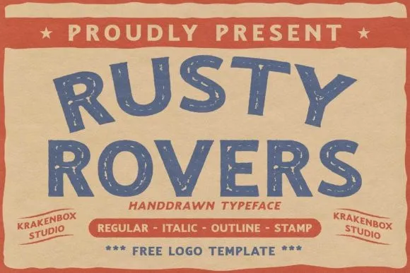 Rusty Rovers Font