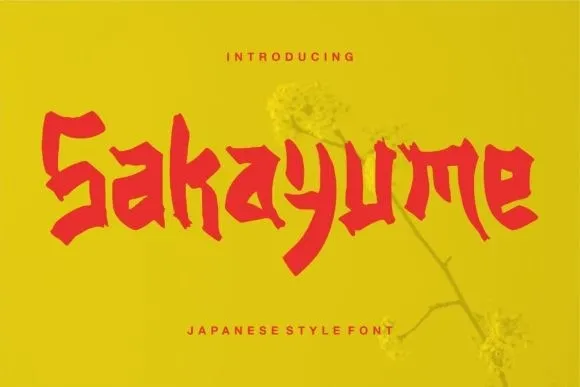 Sakayume Font