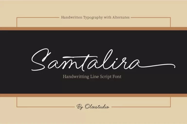 Samtalira - Handwriting Script Font