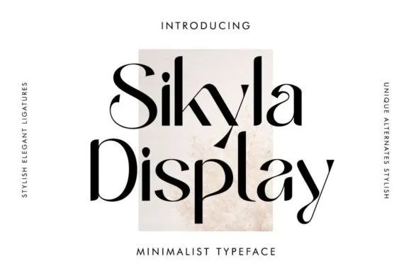 Sikyla Display Font