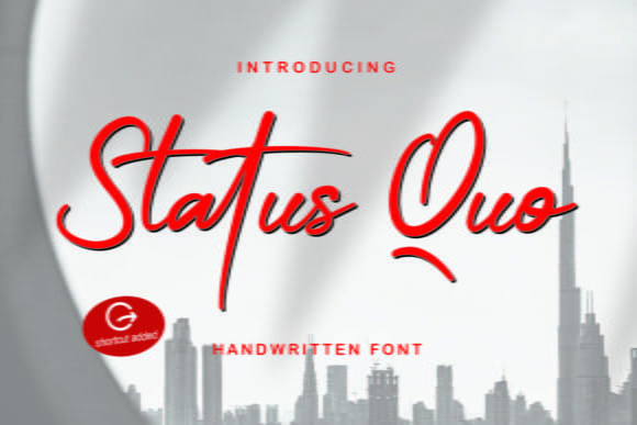 Status Quo - Modern Handwritten Script Font
